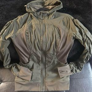 Olive Lululemon Dance Studio Jacket
